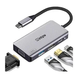 INTPW Adaptador USB C a VGA adaptador multipuerto USBC a_1