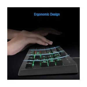 Teclado RGB para juegos de 87 teclas y combo de mouse_4
