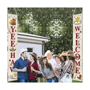 Juego de guirnalda de Yee Haw del oeste de vaquero para_5