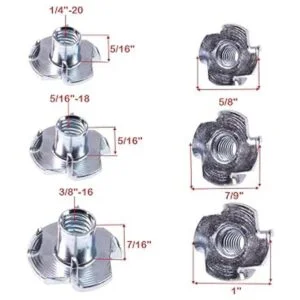 TNut 142051618 3816 paquete de 100 Kit surtido