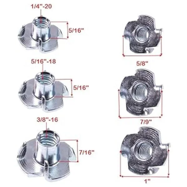 TNut 142051618 3816 paquete de 100 Kit surtido