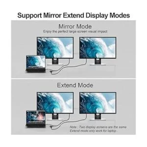 INTPW Adaptador USB C a VGA adaptador multipuerto USBC a_5