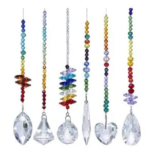 HD HYALINE DORA Colgantes de cristal con cristales de_1