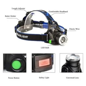 AuKvi Faro delantero de luz verde 3 modos de luz verde