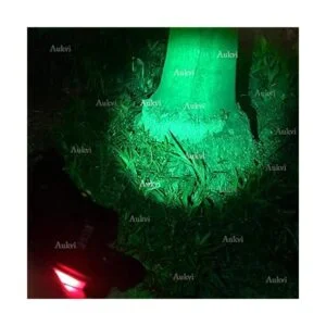 AuKvi Faro delantero de luz verde 3 modos de luz verde