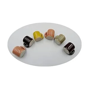 20 platos de color blanco con forma de casa de muñecas en_3