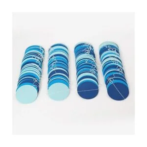 Decor365 Guirnalda de lunares circulares azules para_5