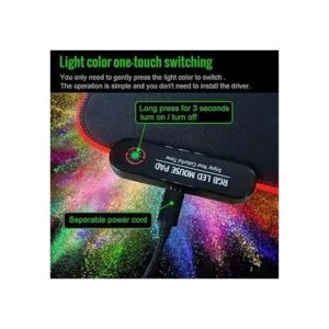 Alfombrilla de ratón RGB para juegos con 11 modos de_2
