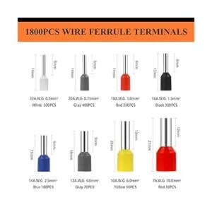 Juego de terminales con casquillos de alambre con 1800_2