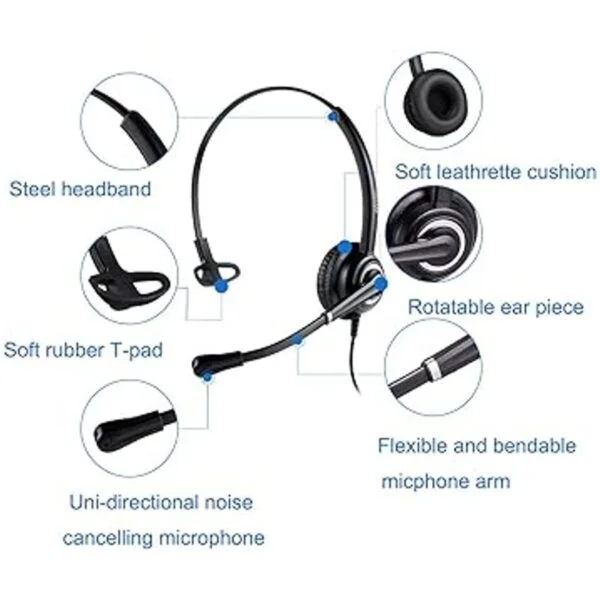 Auriculares de 0.098 in con micrófono de cancelación de_3