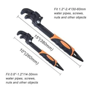 Boeray Paquete de 2 llaves ajustables llave de tubo