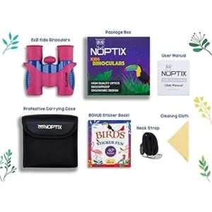 Binoculares para niños binoculares reales en rosa y azul_3
