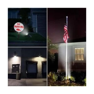 OSORD Luces solares para exteriores 18 LED impermeable_3