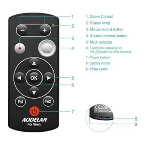 AODELAN Control remoto inalámbrico de liberación del_2