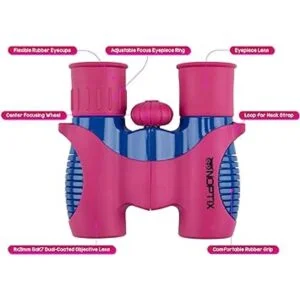 Binoculares para niños binoculares reales en rosa y azul_6