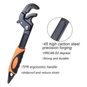 Boeray Paquete de 2 llaves ajustables llave de tubo