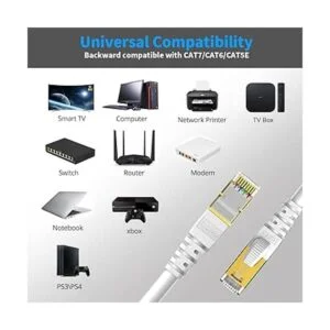 Kasimo Cable Ethernet CAT 8 para internet más rápido_4