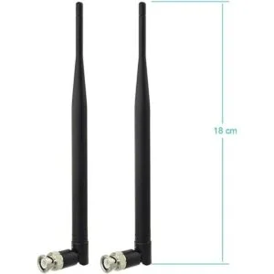 Bingfu Antena receptora de micrófono inalámbrico UHF 400_4