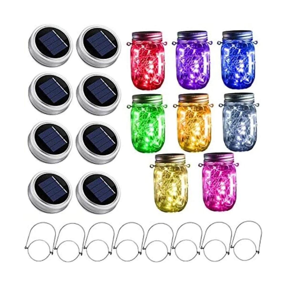 StarryMine Luces solares mejoradas para tarros de masón_1