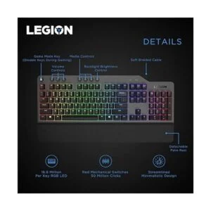 Lenovo GY40T26478 Legion K500 RGB Teclado mecánico para_4