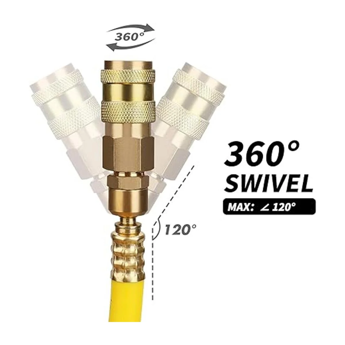 Hromee Manguera de compresor de aire de 38 pulgadas x 50_2