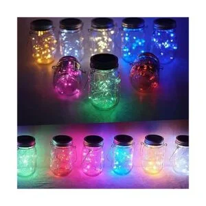 StarryMine Luces solares mejoradas para tarros de masón_3