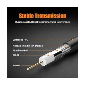 Cable SDI de 100 pies BIFALE 3G HDSDI cable BNC a BNC de