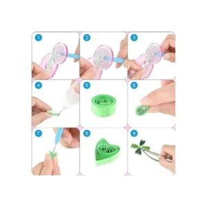 TUPARKA 19 piezas de papel Quilling kits 45 colores 900