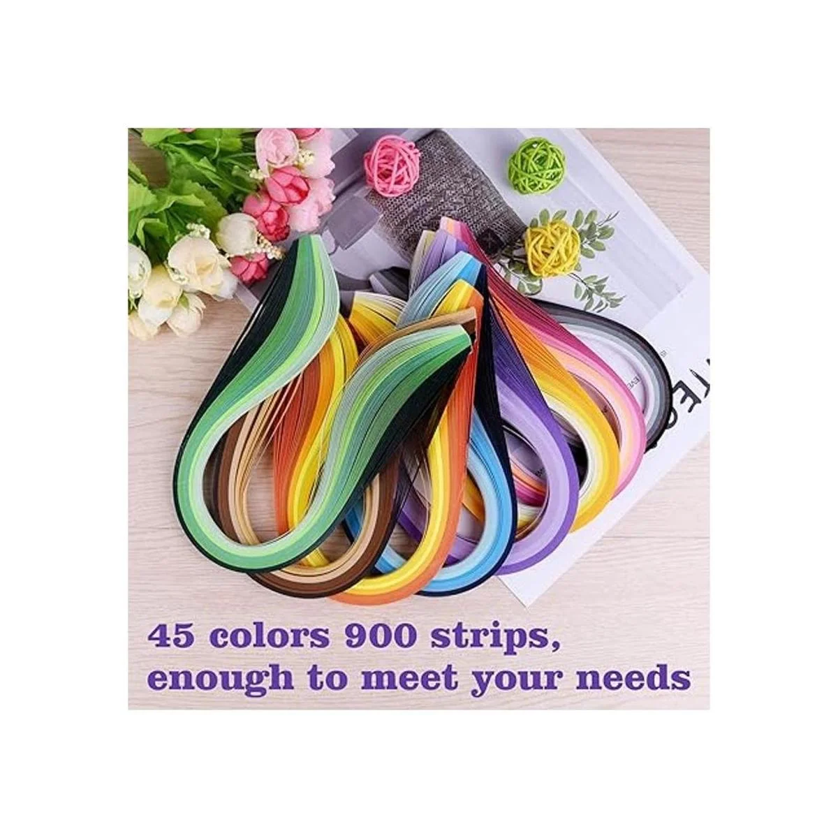 TUPARKA 19 piezas de papel Quilling kits 45 colores 900