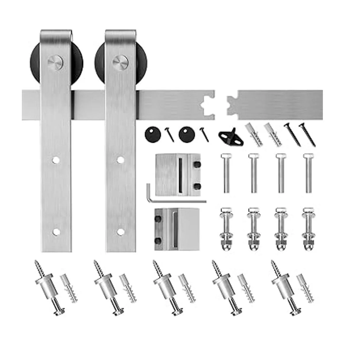 SMARTSTANDARD Kit de herrajes para puerta de granero de