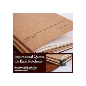 Cuadernos de 3 repuestos para diario de cuero de_2