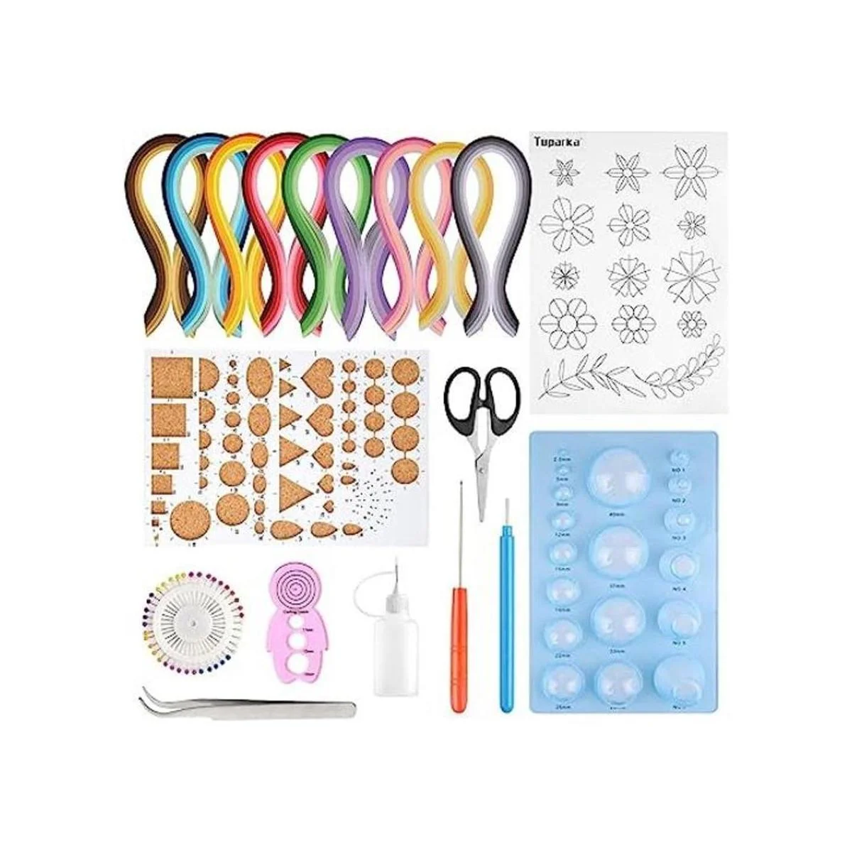 TUPARKA 19 piezas de papel Quilling kits 45 colores 900