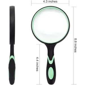 Lupa de gran tamaño de 5 aumentos de lectura de mano para_2