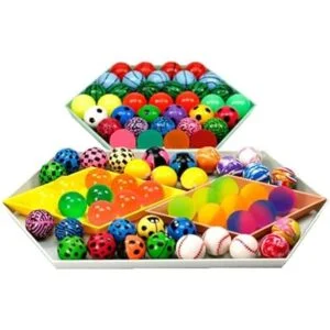 KISEER 50 bolas saltantes coloridas surtidas a granel con_2