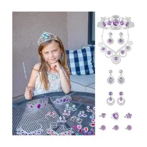 NINAOR Paquete de 56 joyas de princesa para niñas_6