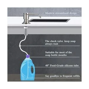 GAGALIFE Dispensador de jabón para fregadero de cocina_5