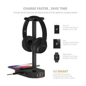 COZOO Soporte para auriculares con almohadilla de carga_4