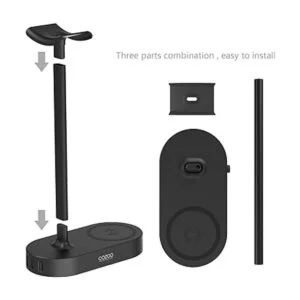 COZOO Soporte para auriculares con almohadilla de carga_3