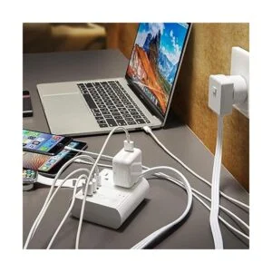 Adaptador de enchufe World Travel M8 Max de Orei 3 USB_3