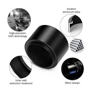 Parasol de metal Tele de 3.031 in con tapa central para_2