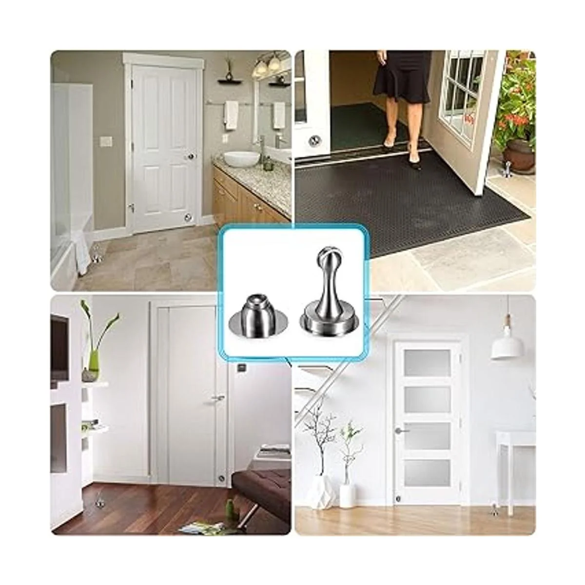 Sumnacon Tapón magnético de puerta soporte de tope de