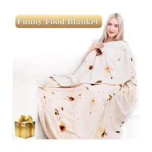 Jorbest Cobija de doble cara con estampado de tortilla_2