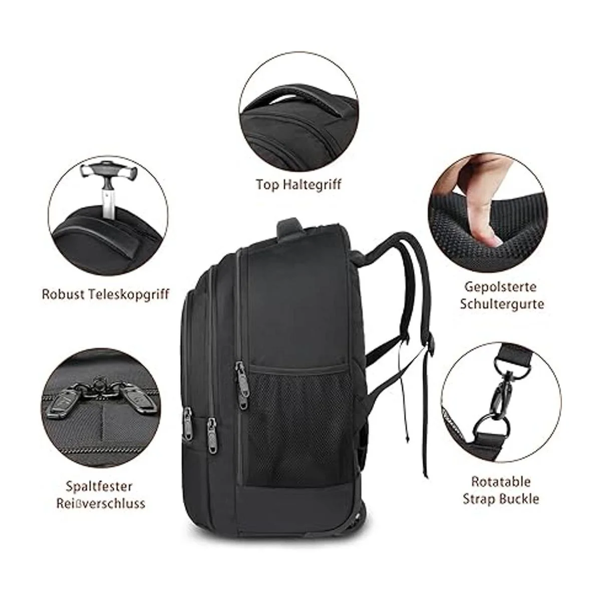 Rolling BackpackWater Resistant Wheeled Travel_4