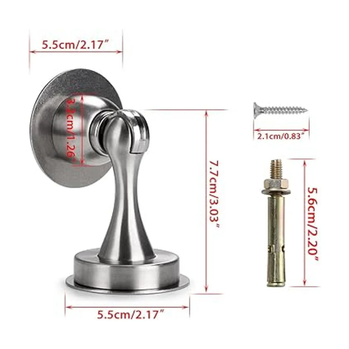 Sumnacon Tapón magnético de puerta soporte de tope de