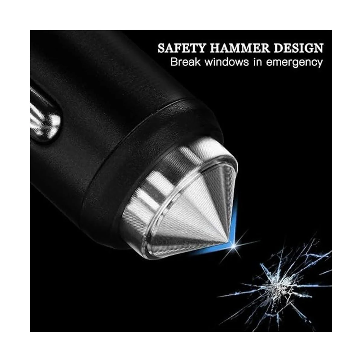 Dual USB Car ChargerSAVORI Car Adapter Bling Bling_2