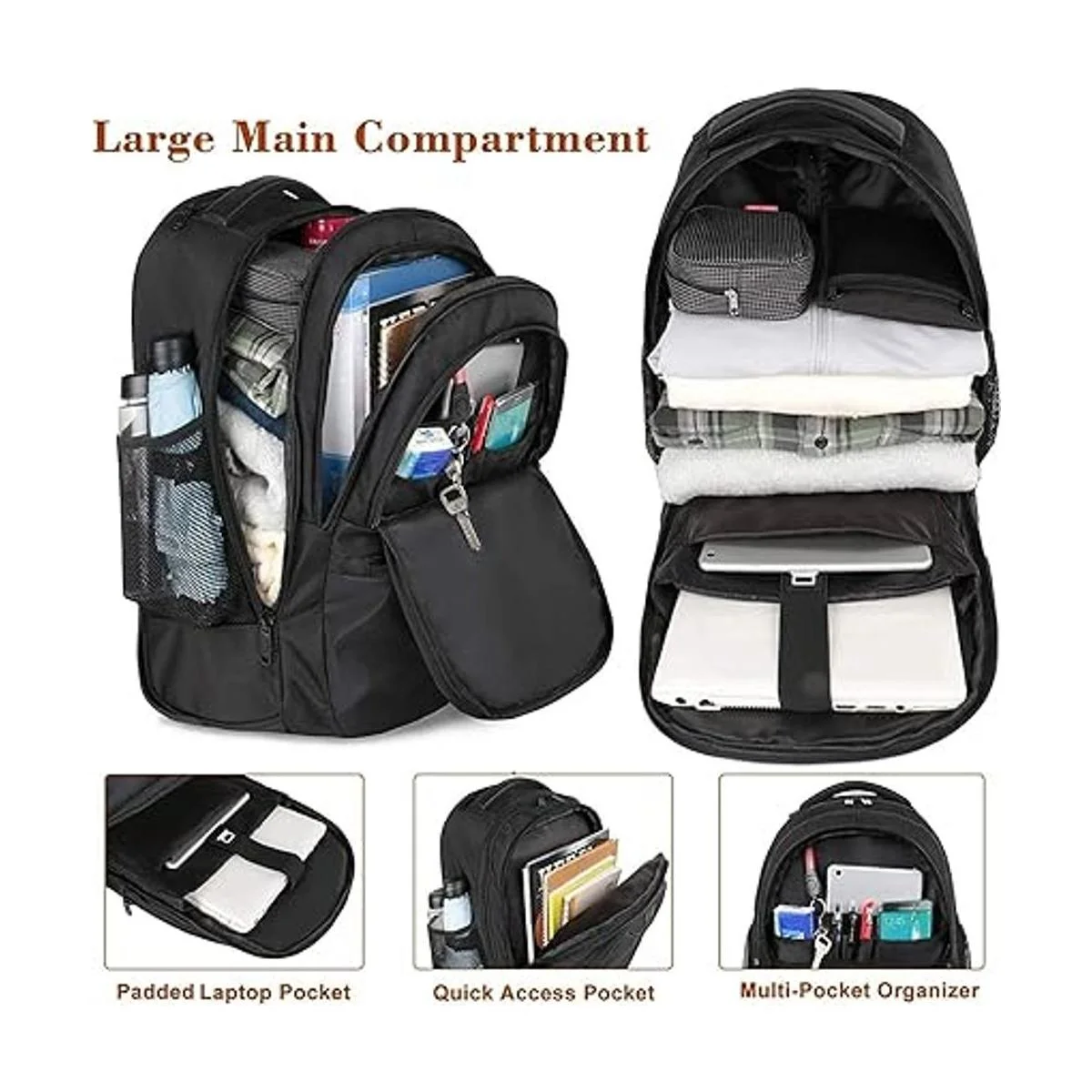 Rolling BackpackWater Resistant Wheeled Travel_3