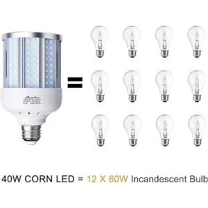 Bombilla LED de maíz de 40 W equivalente a 280 W a 6500