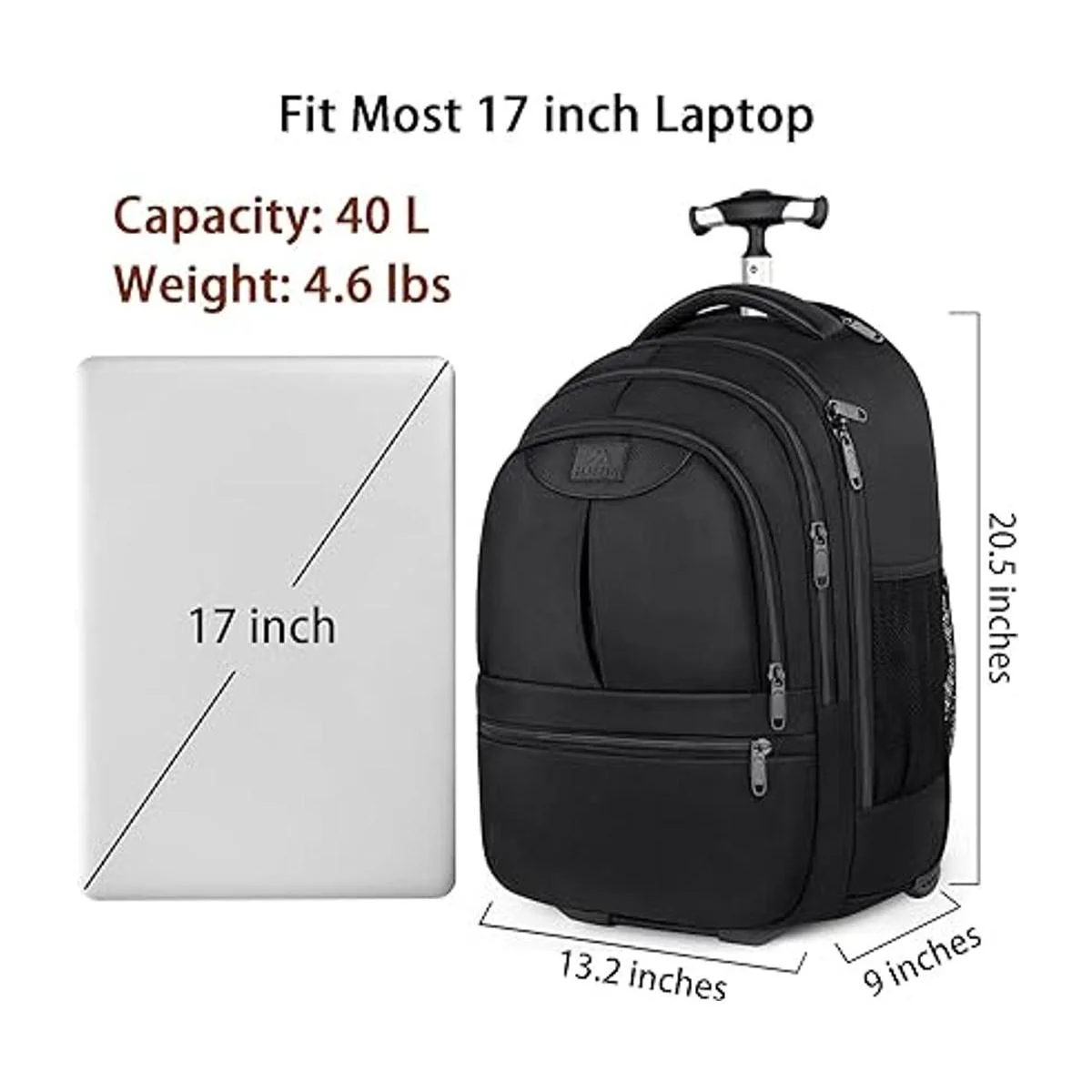 Rolling BackpackWater Resistant Wheeled Travel_2