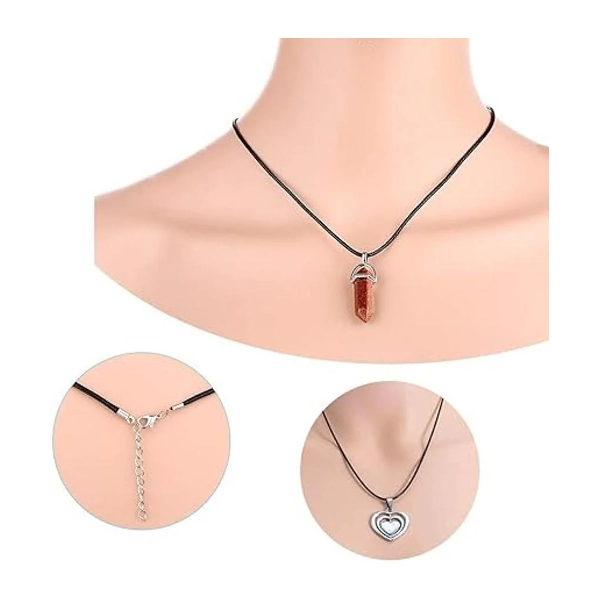 EuTengHao 120 piezas de cordón de collar encerado negro