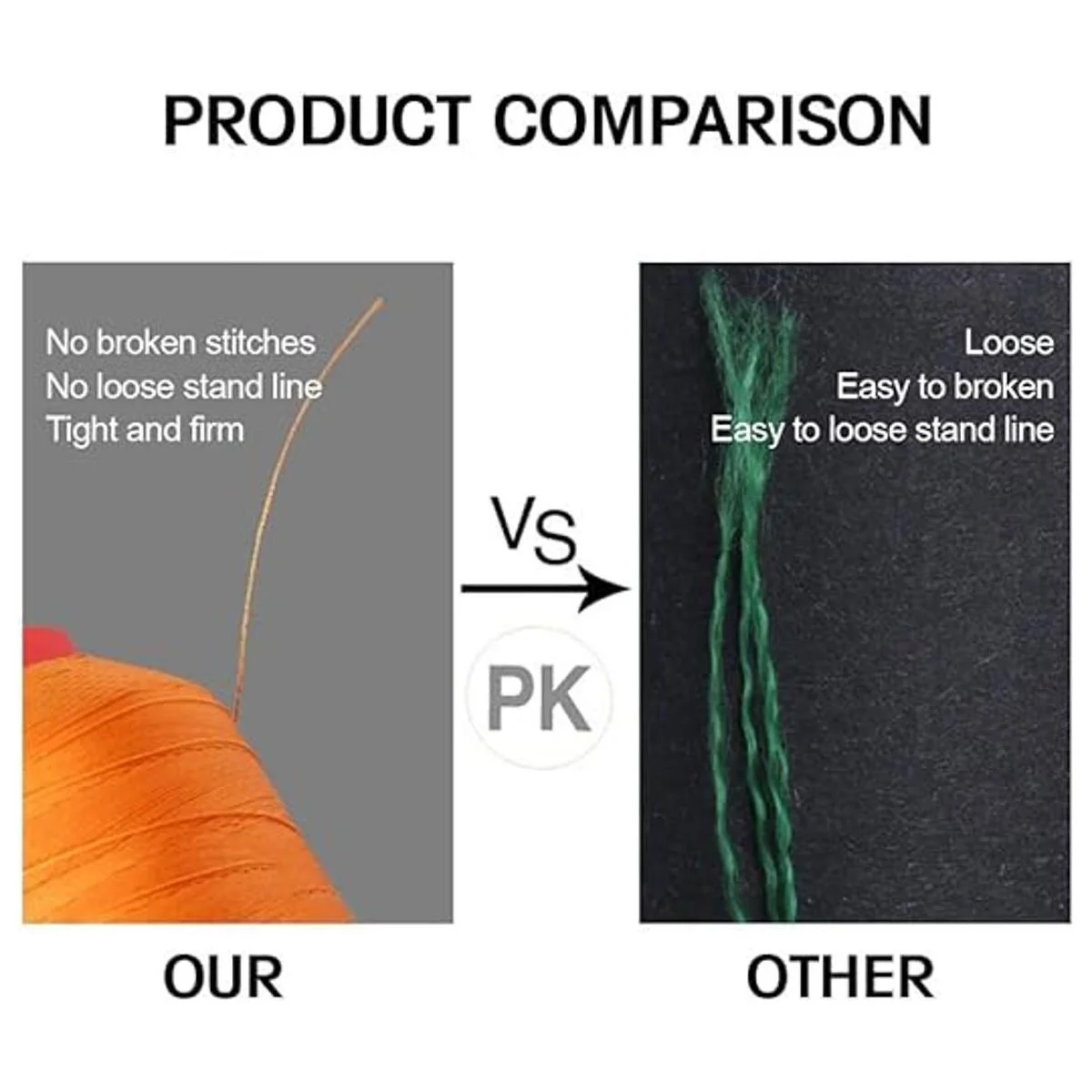 Desirable Life Hilo de coser de nailon N66 de 1500 yardas